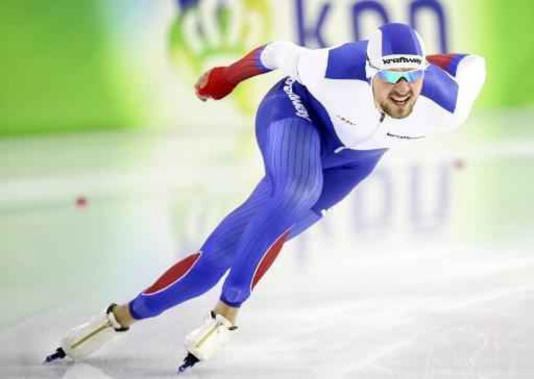 WB schaatsen Salt Lake City - Denis Yuskov schaatst wereldrecord 1.500 meter