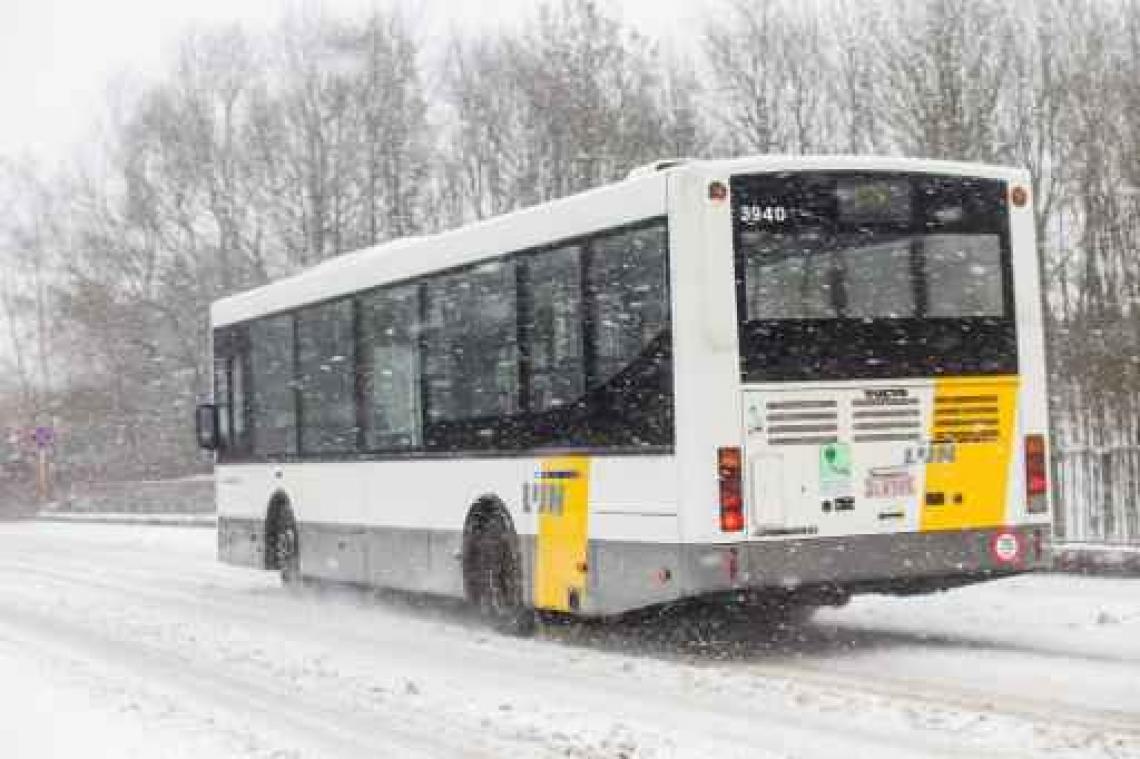 Ook De Lijn verwacht moeilijke avondspits door winterweer