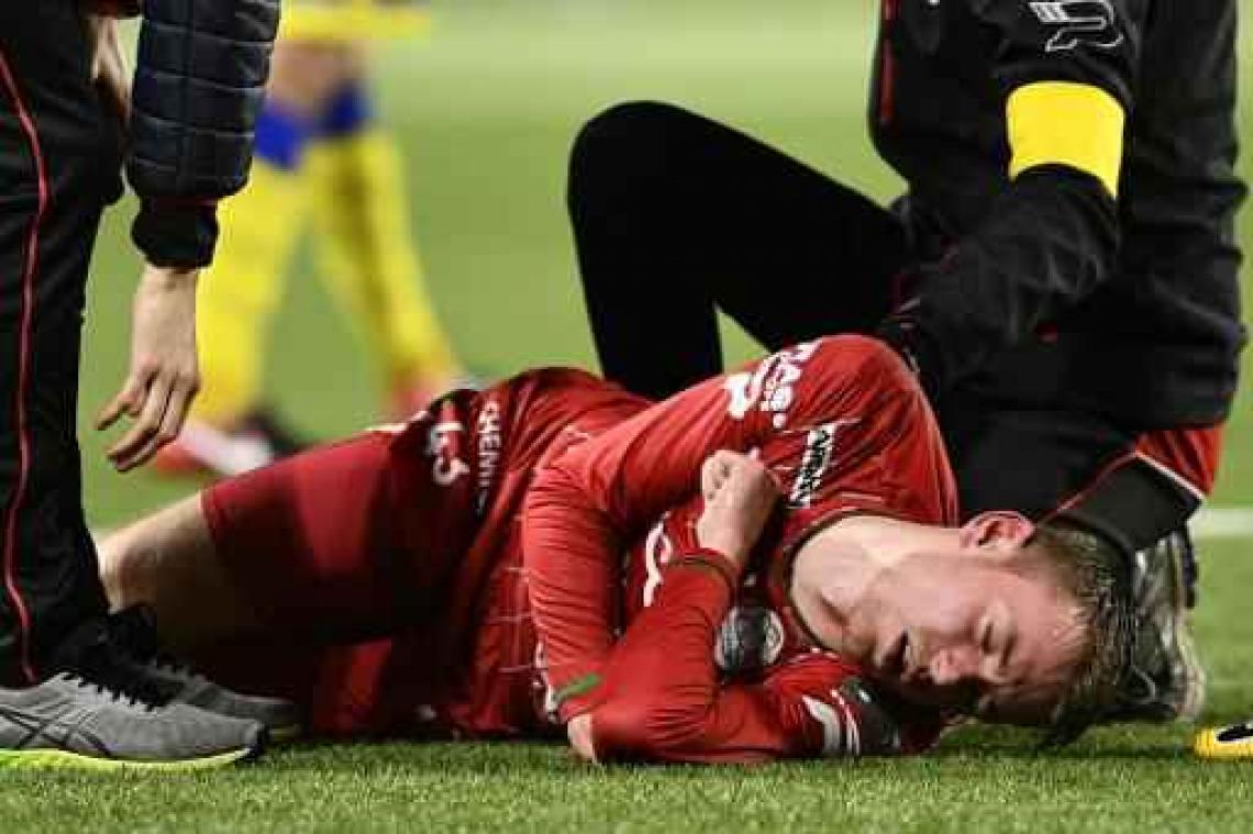 Blessure Sander Coopman valt mee
