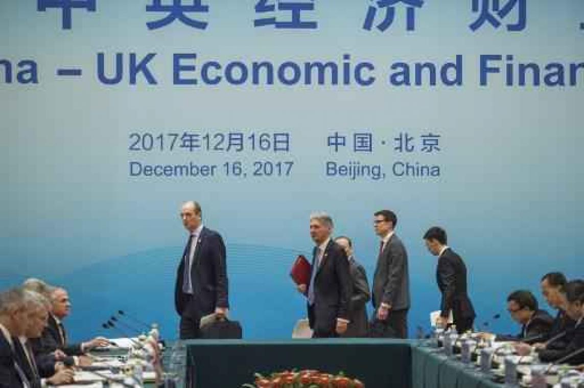 Brexit - Londen en Peking willen hun economische samenwerking nog uitbreiden