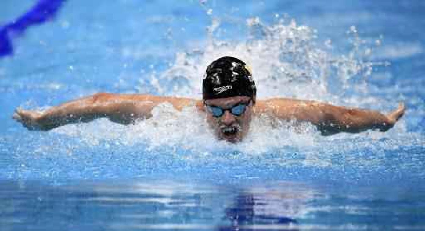EK zwemmen kortebaan - Louis Croenen grijpt naast finaleplaats op 200 meter vlinderslag