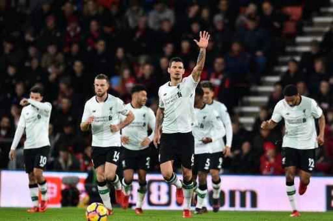 Belgen in het buitenland - Liverpool walst over Bournemouth
