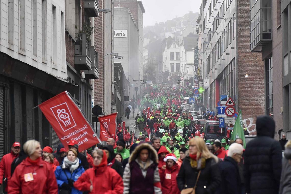 Nationale betoging: politie telt 25.000 deelnemers