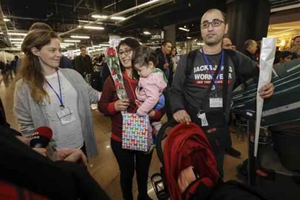 Eerste Syrische vluchtelingengezinnen aangekomen in België dankzij humanitaire corridor
