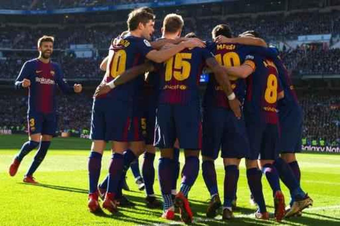 Belgen in het buitenland - Barcelona wint Clasico met 0-3 en duwt Real nog wat dieper in de put