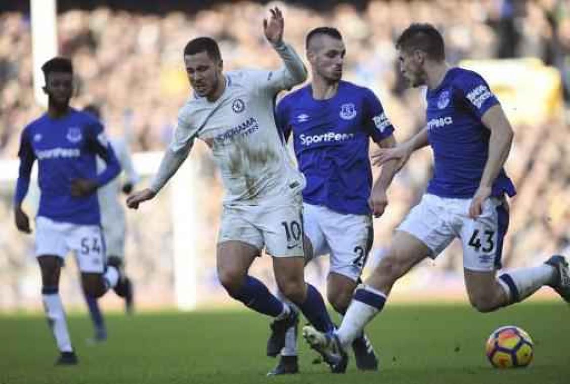 Belgen in het buitenland - Chelsea laat dure punten liggen tegen Everton