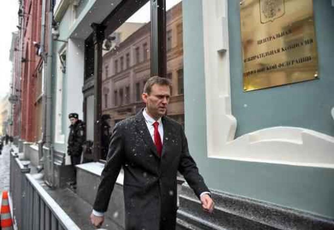Presidentsverkiezingen Rusland - Kiescommissie verwerpt kandidatuur Navalny