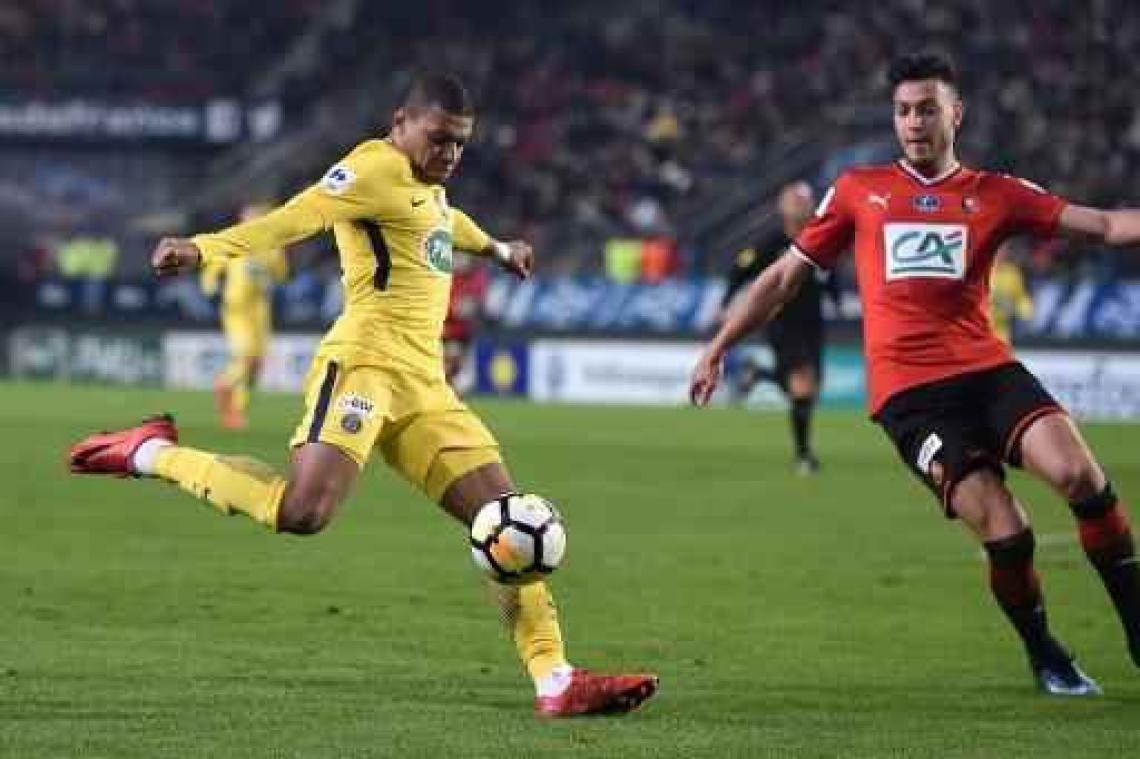 Coupe de France - Gouden trio Neymar, Mbappe en Di Maria verpulvert Rennes
