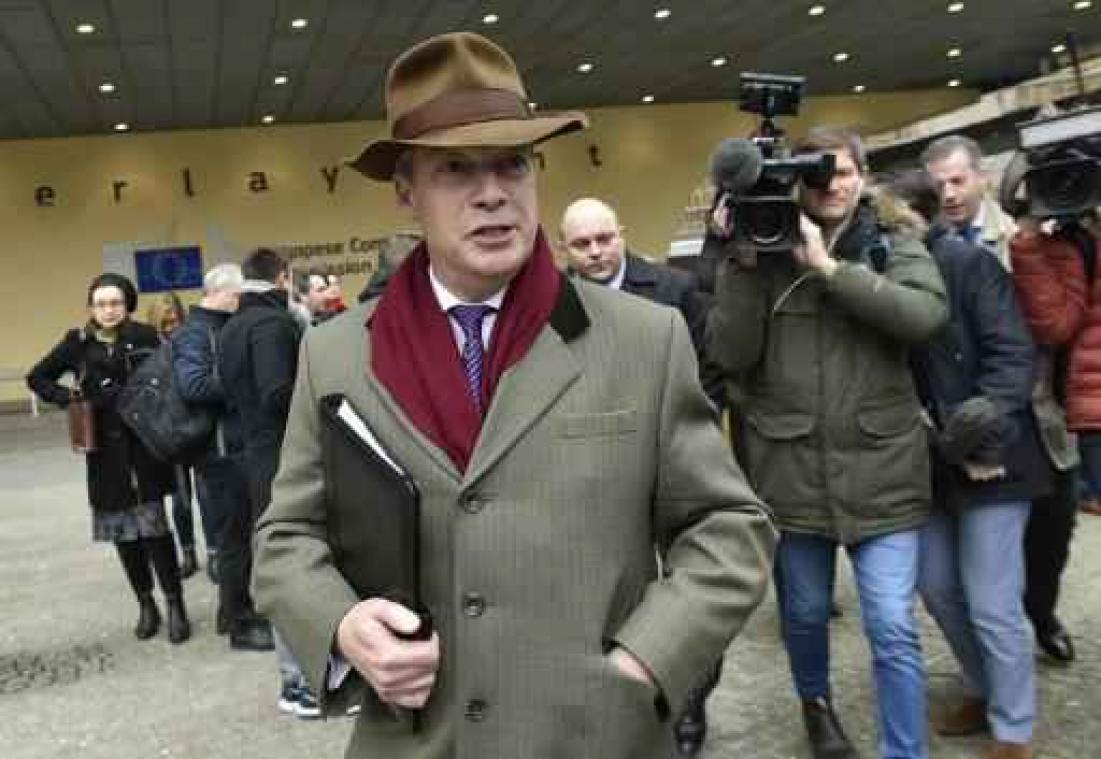 Europees Parlement halveert salaris Nigel Farage