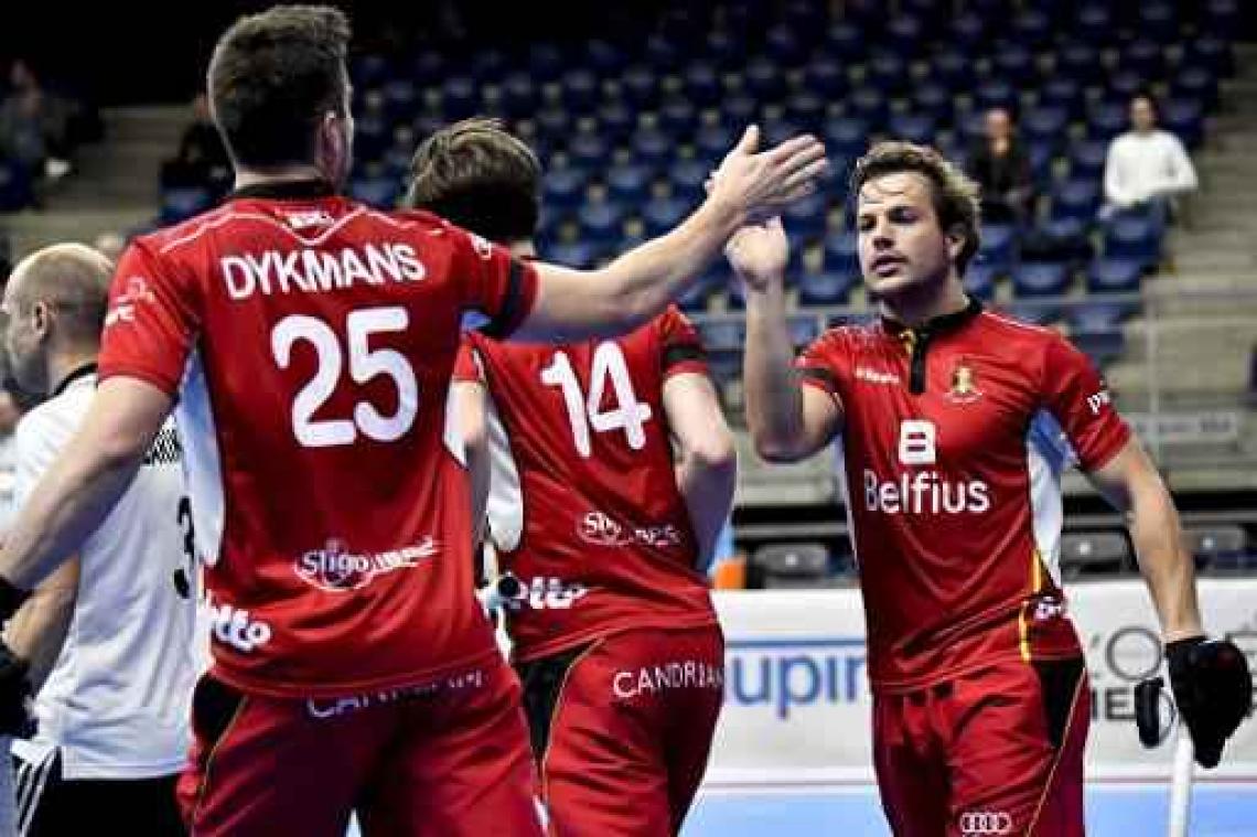 Euro hockey indoor (m) - België plaatst zich met 2-1 zege tegen Zwitserland voor halve finales