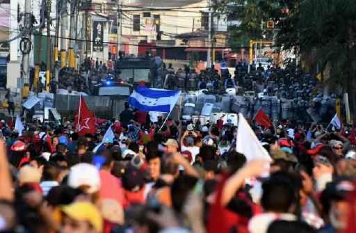 Zwaar protest tegen regering in Honduras