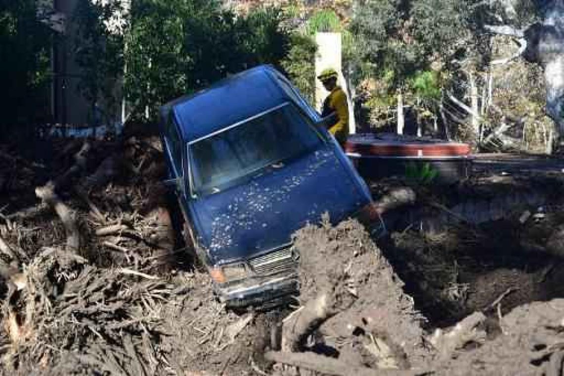 Al 18 doden na modderstromen in Californië
