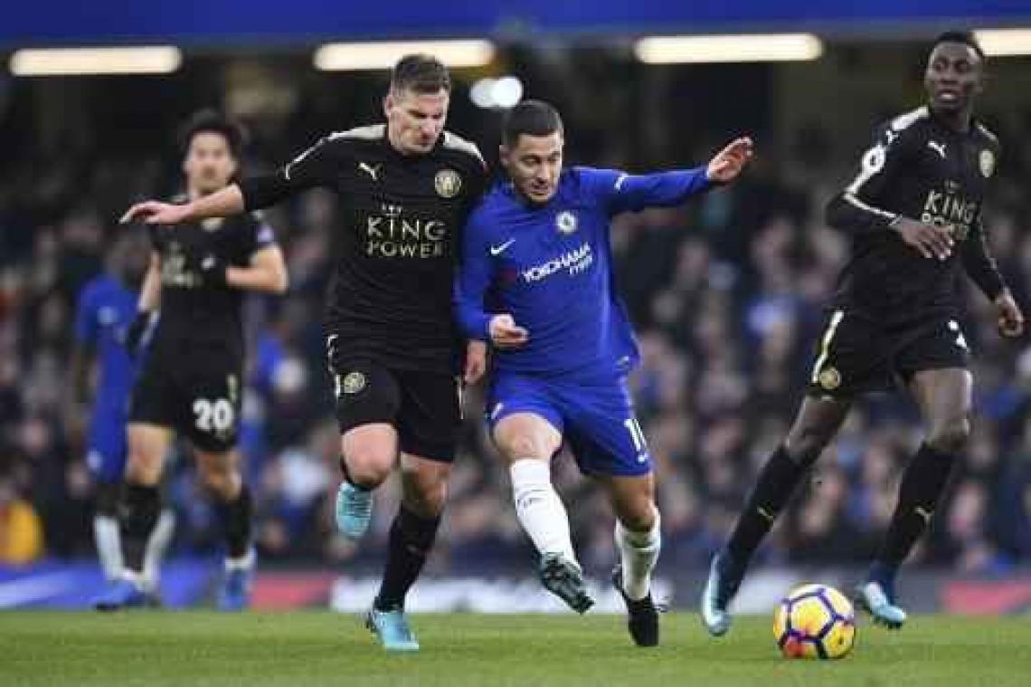 Belgen in het buitenland - Chelsea bijt tanden stuk op Leicester City