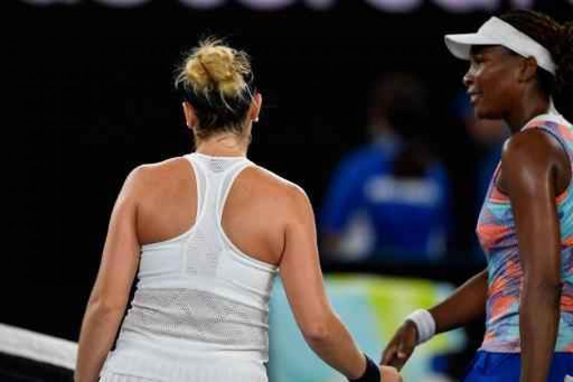 Australian Open - Venus Williams en Sloane Stevens raken niet voorbij eerste ronde