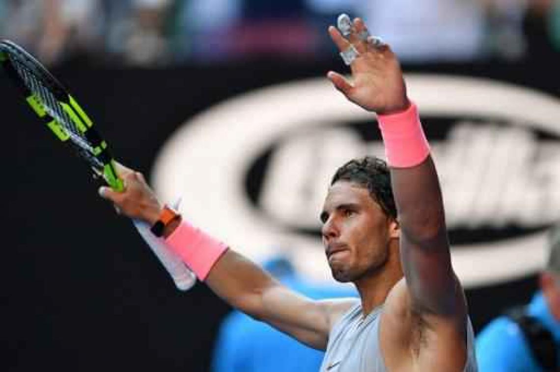 Rafael Nadal gaat zonder setverlies in Australian Open verder