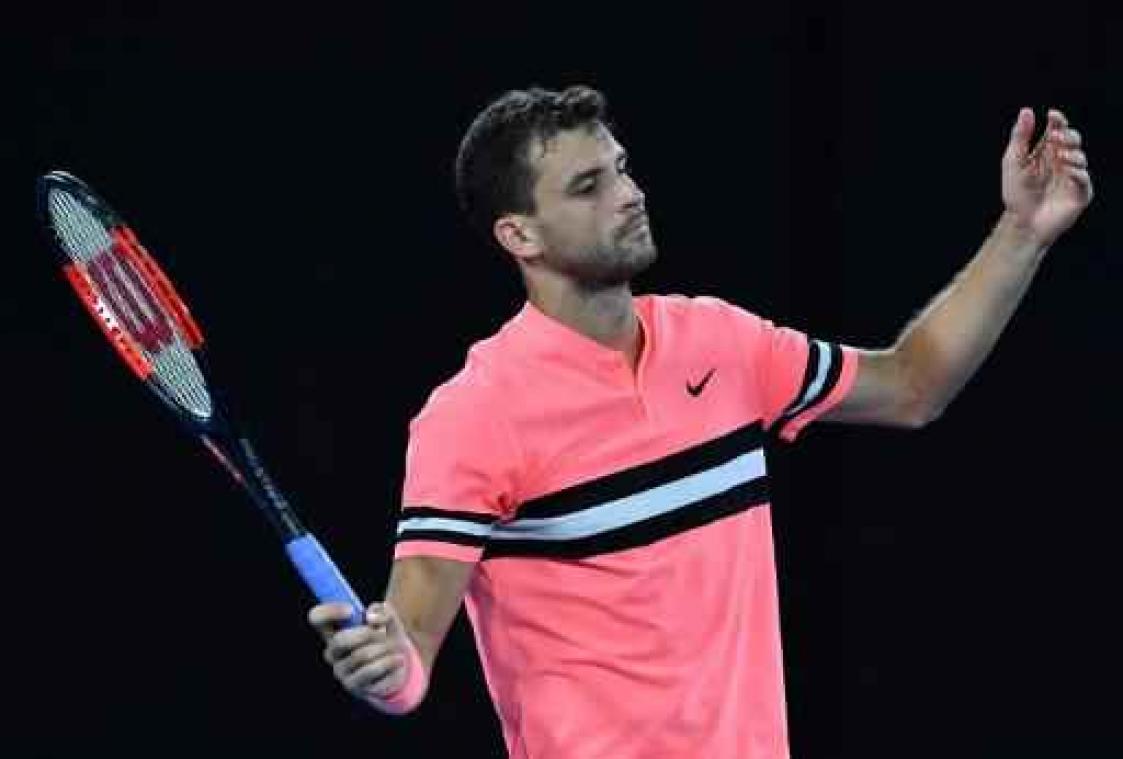 Dimitrov beukt met veel moeite weg naar derde ronde open op Australian Open