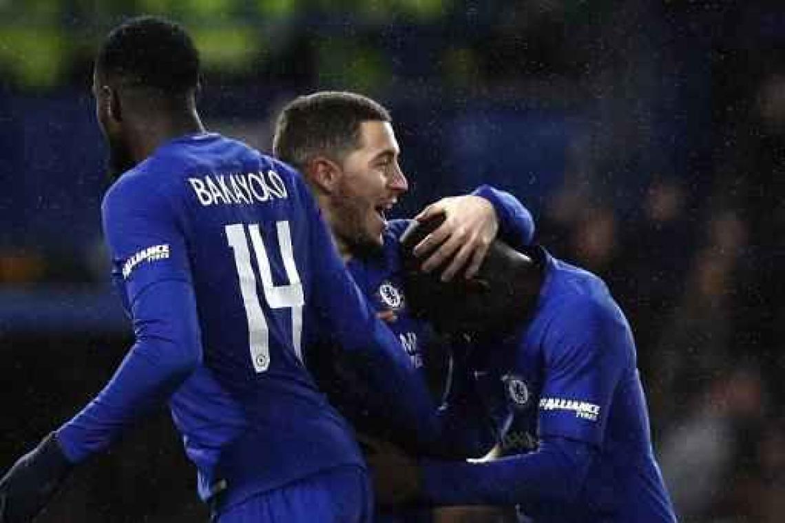 Belgen in het buitenland - Chelsea stoot na penalty's door in FA Cup, Hazard zet beslissende elfmeter om