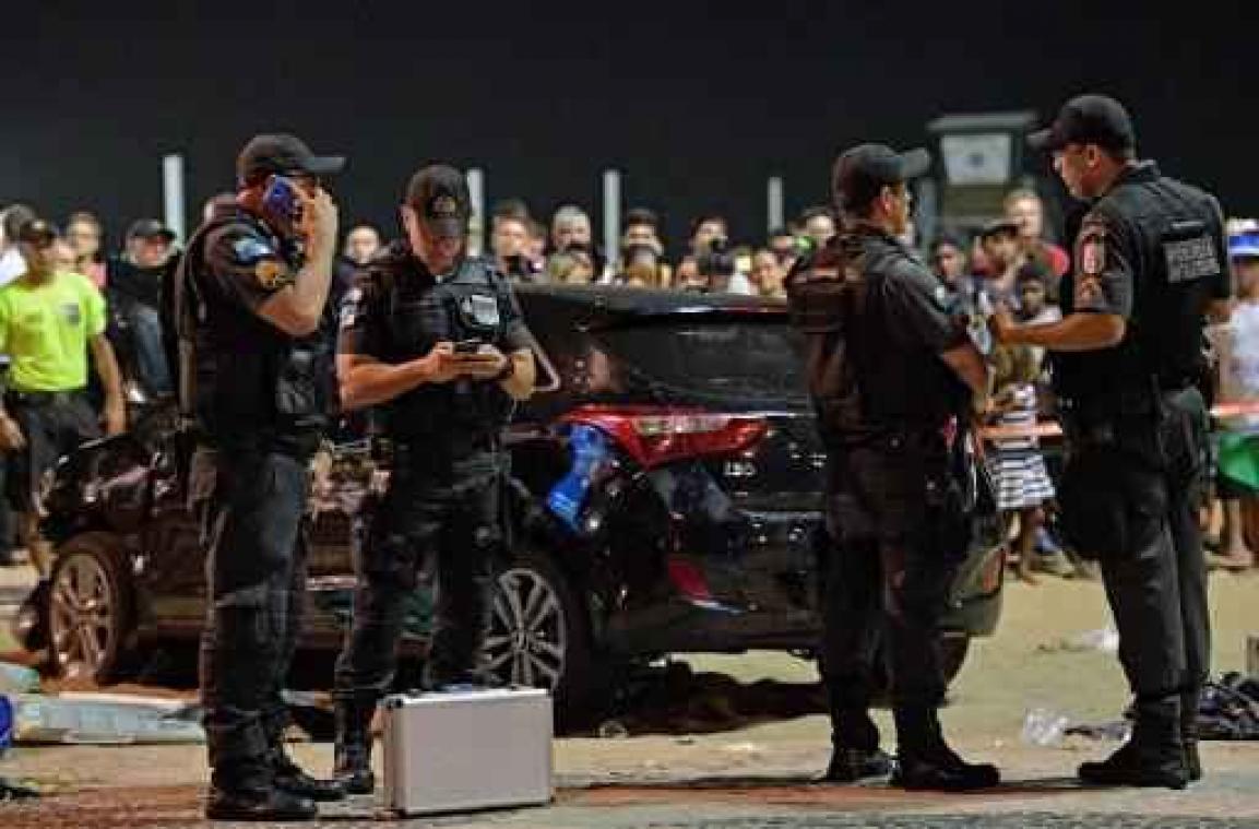 Baby overleden nadat auto inrijdt op mensenmassa aan Copacabana in Rio