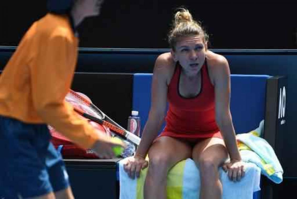 Australian Open - Uitgeputte Simona Halep na haar marathonduel: "Mertens is een gevaarlijke concurrente"