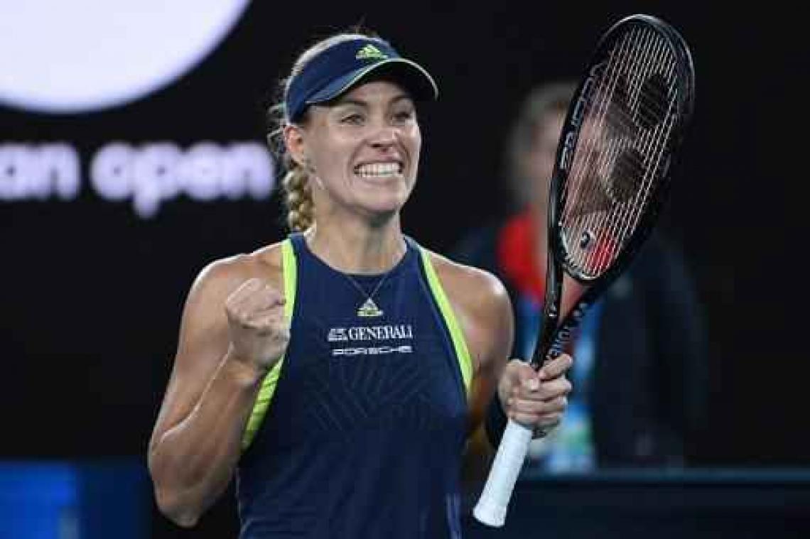 Australian Open - Kerber wint titanenstrijd tegen Sharapova erg makkelijk
