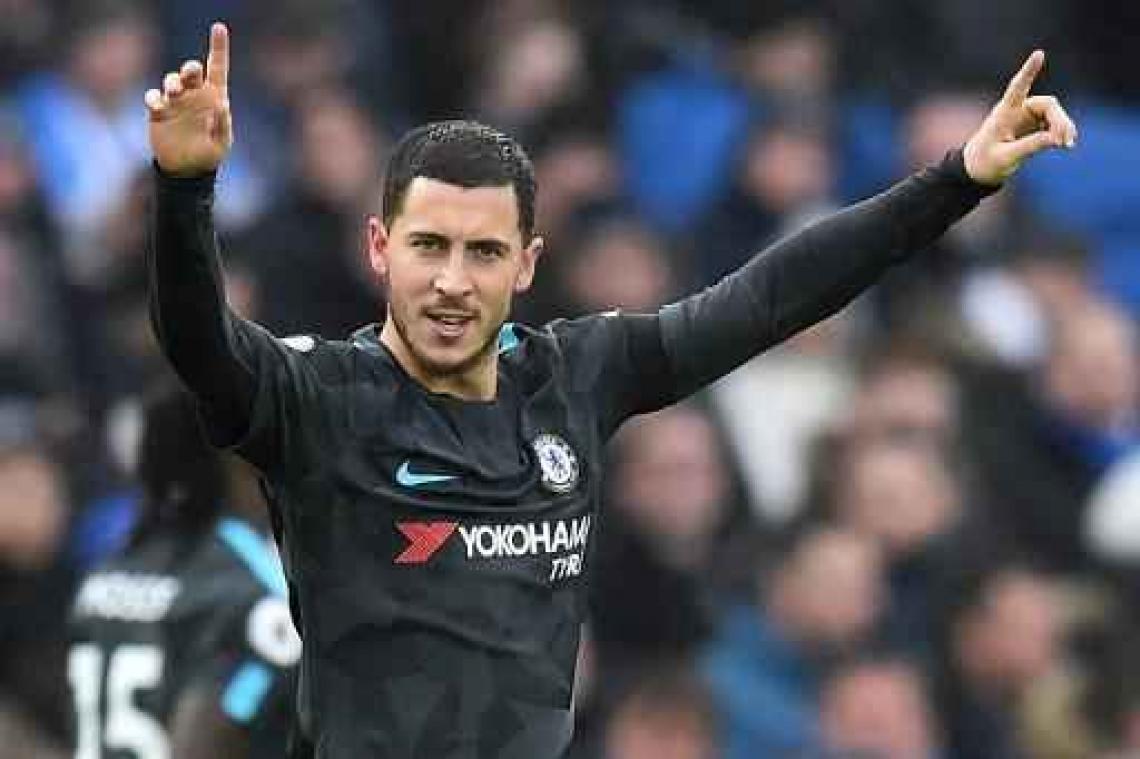 Belgen in het buitenland - Hazard leidt Chelsea naar zege tegen Brighton