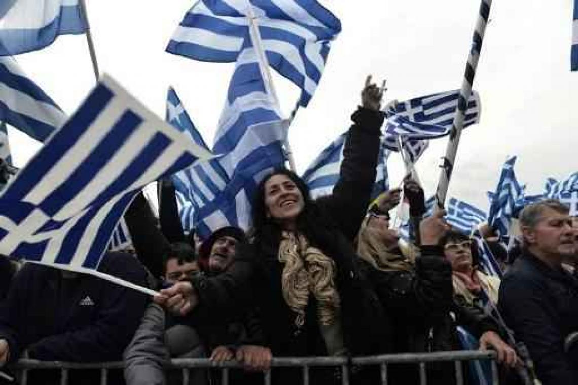 Meer dan 90.000 Grieken protesteren tegen compromis over gebruik van naam Macedonië