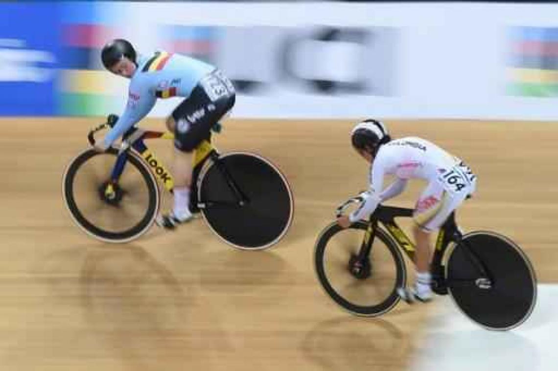 WB baanwielrennen - Nicky Degrendele wint keirin in Minsk