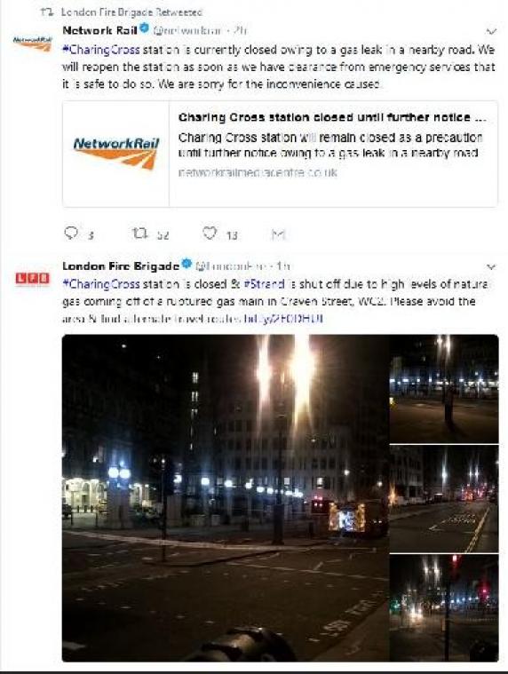 Ruim 1.450 mensen geëvacueerd na gaslek in hartje Londen