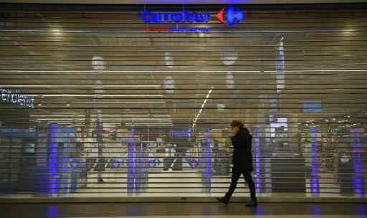 Al 27 Carrefour-winkels gesloten, vooral in Wallonië en Brussel