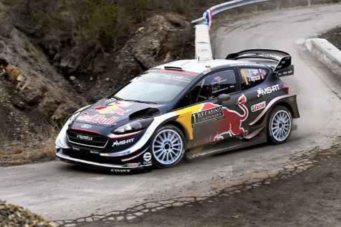 Rally van Monte Carlo - Ogier glijdt van de baan maar blijft leider, Neuville is negende
