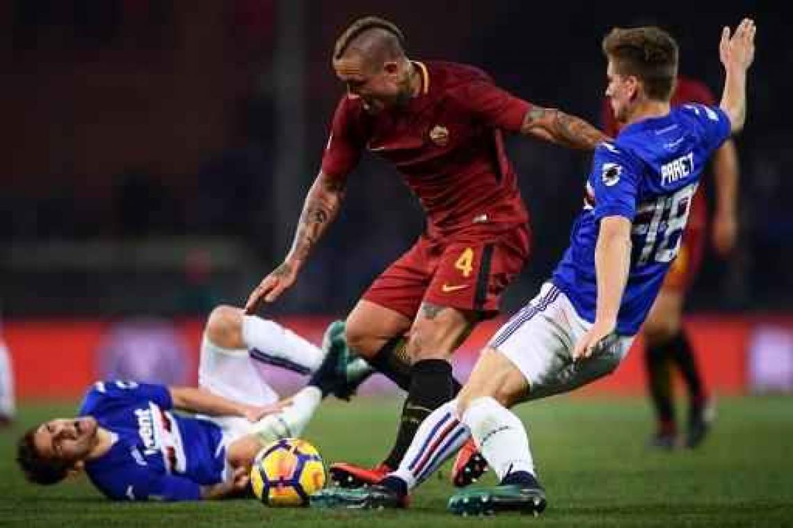 Belgen in het buitenland - Nainggolan kan Roma niet behoeden voor verlies, Monaco en Marseille delen de punten