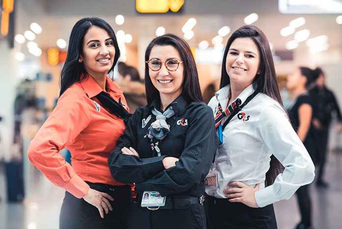 Zij werken voor G4S in de luchthaven