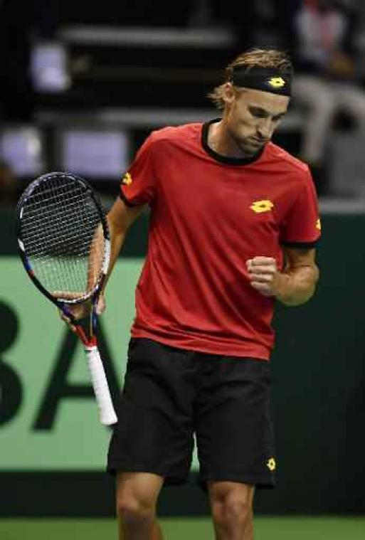 Bemelmans zet België op voorsprong tegen Hongarije in Davis Cup