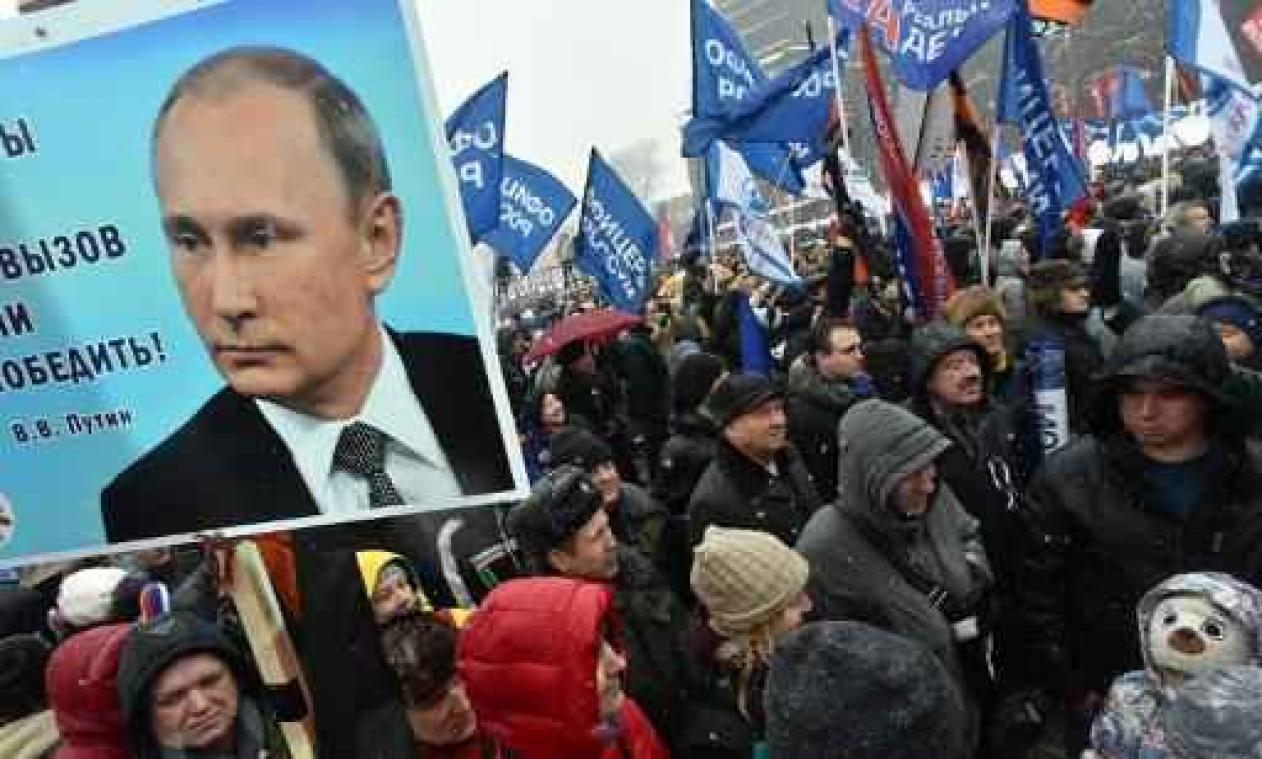 Half miljoen deelnemers aan vaderlandslievende manifestaties in Rusland