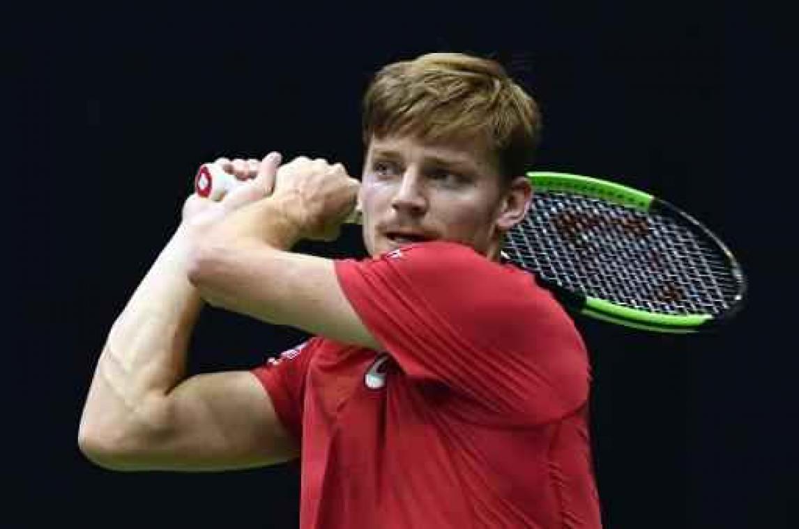 David Goffin stelt plaats in kwartfinales Davis Cup veilig voor België