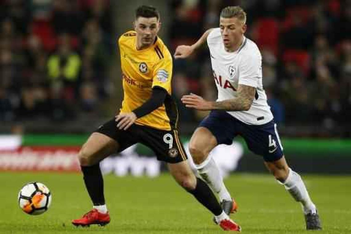 Belgen in het buitenland - Alderweireld maakt rentree in FA Cup-duel tegen derdeklasser Newport