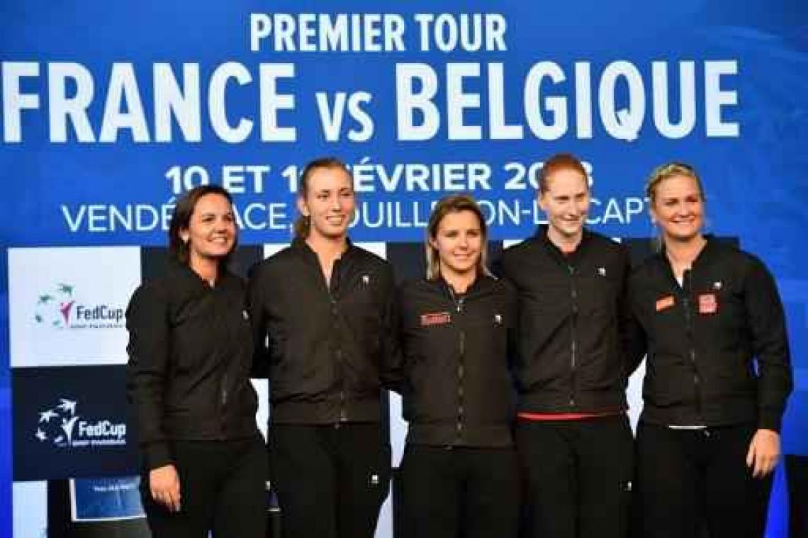 Fed Cup - Belgisch Fed Cup-team neemt het in Wereldgroep op tegen Frankrijk