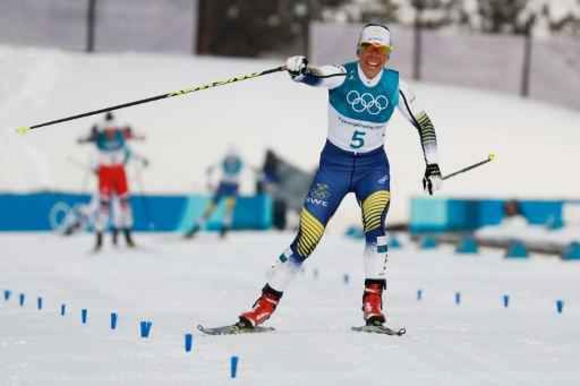 OS 2018 - Zweedse Charlotte Kalla pakt eerste gouden medaille in Pyeongchang