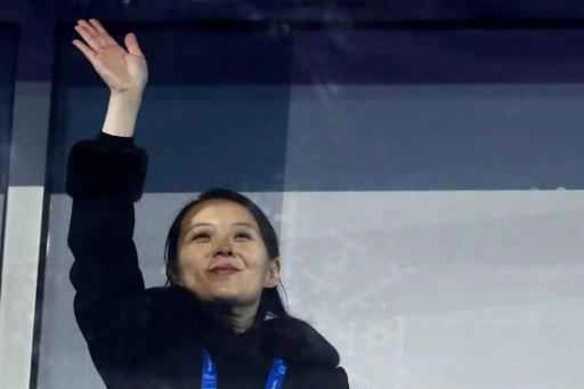 OS 2018 - Ook zus van Kim Jong-un woont match van Koreaans ijshockeyteam bij