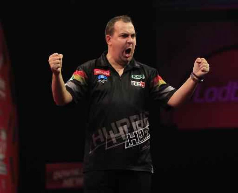 UK Open darts - Kim Huybrechts strandt in halve finales Qualifier 5
