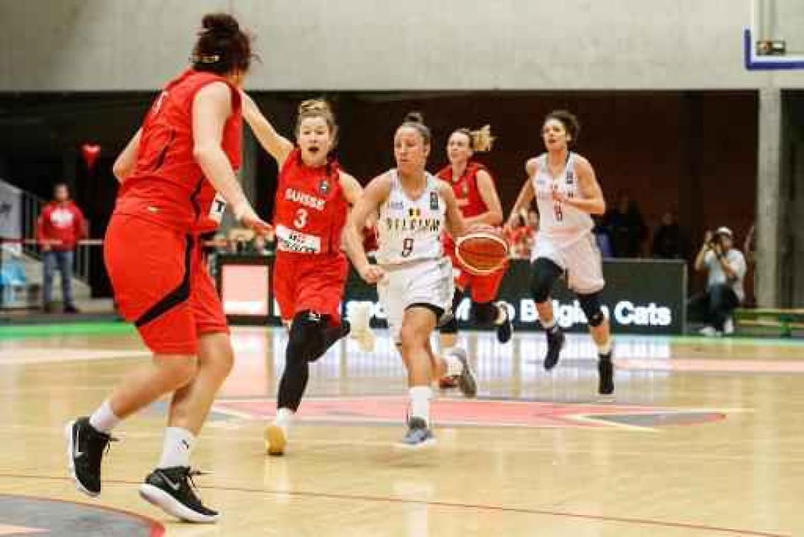 Kwal. EK basketbal 2019 (v) - België walst over Zwitserland