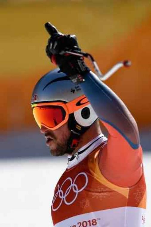 OS 2018 - Aksel Lund Svindal skiet naar goud in afdaling