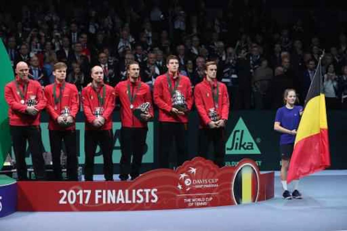 Kwartfinalewedstrijd van Davis Cup tussen België en VS wordt in Nashville gespeeld