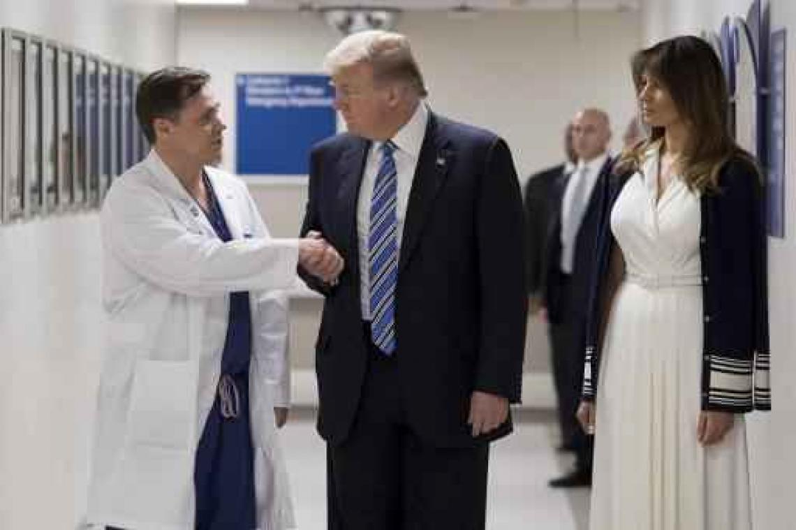 Schietpartij Florida - Trump bezoekt slachtoffers in ziekenhuis