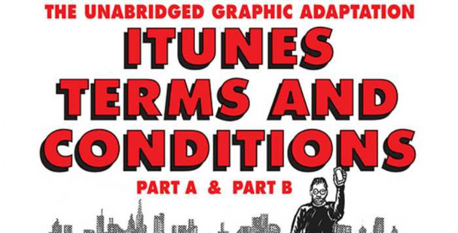 Algemene voorwaarden iTunes als schitterend eerbetoon aan stripgeschiedenis