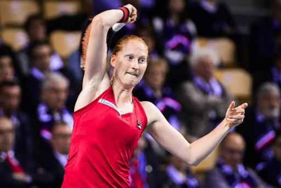 WTA Boedapest - Alison Van Uytvanck gaat makkelijk naar de tweede ronde