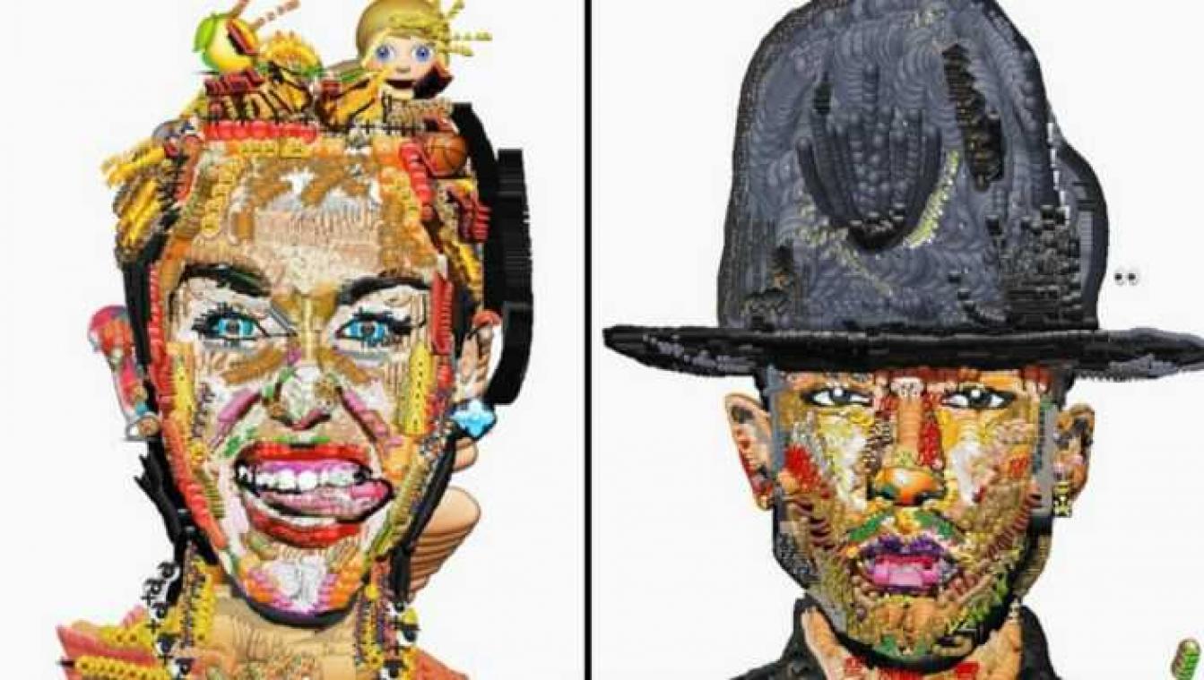 Herken jij de celebs in deze emoji-kunstwerken?