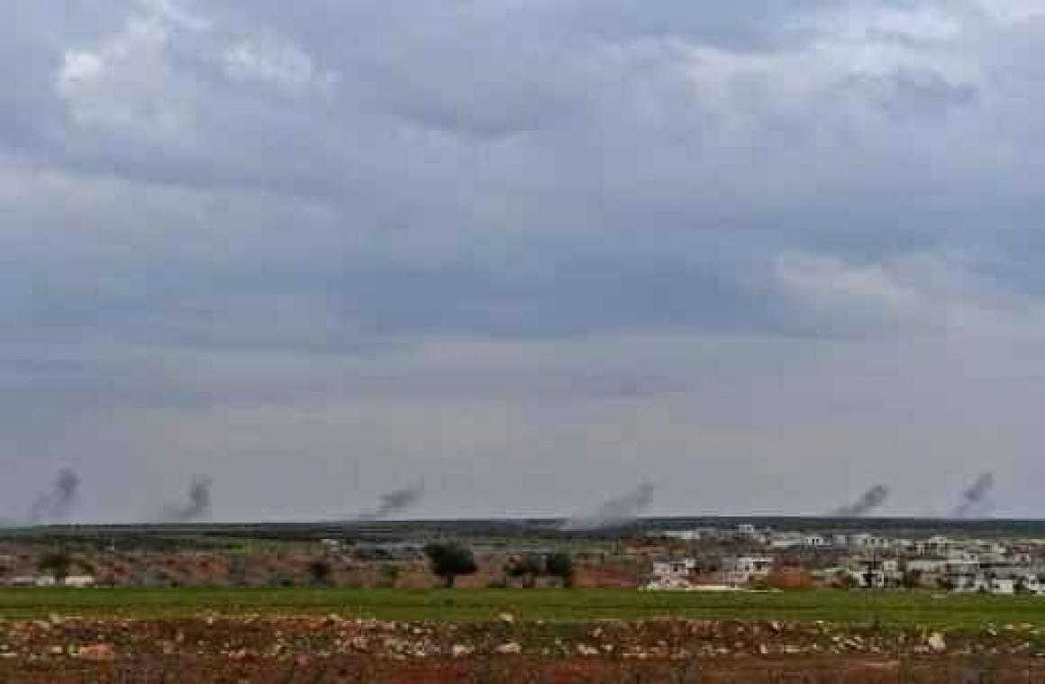 Turkije bestookt opnieuw Koerdische regio Afrin in Syrië