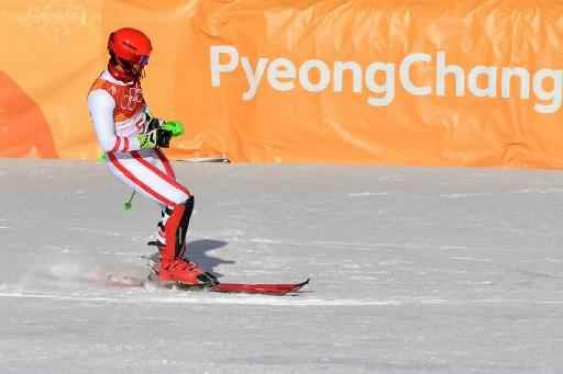 OS 2018 - Geen nieuwe medaille voor topfavoriet Hirscher na fout in eerste run slalom