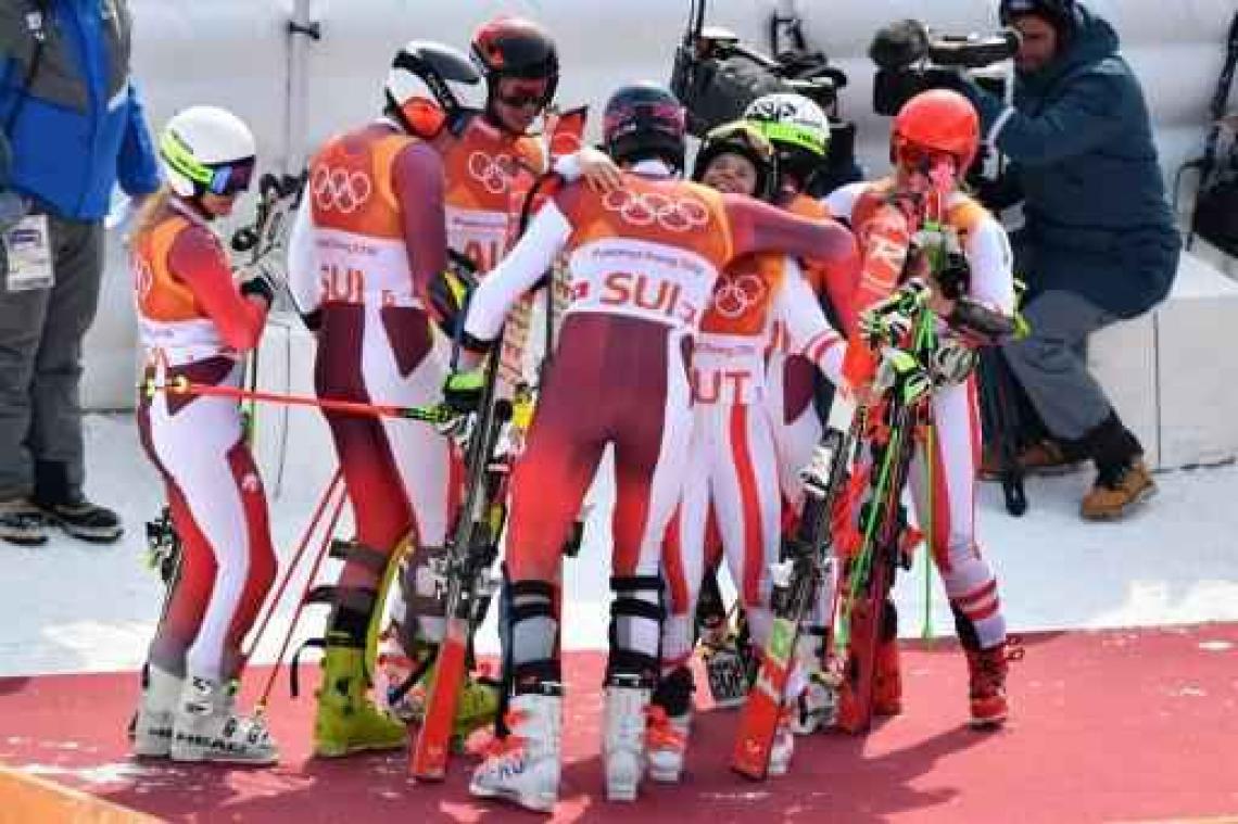 OS 2018 - Zwitserland pakt eerste olympische goud in teamcompetitie alpineskiën